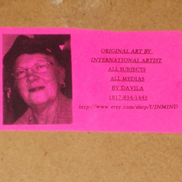 Vintage 3D floral art, framed - Picture 6 of 6